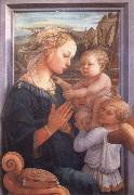 Filippino Lippi Madonna with the Child and Two Angels France oil painting artist